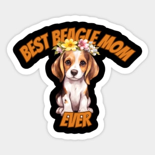 beagle mom, beagle dog, funny gifts for dog lovers Sticker